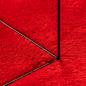 Mobile Preview: Teppich HUARTE Kurzflor Weich und Waschbar Rot 80x200 cm