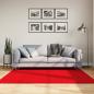 Preview: ARDEBO.de - Teppich HUARTE Kurzflor Weich und Waschbar Rot 160x160 cm