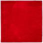Preview: Teppich HUARTE Kurzflor Weich und Waschbar Rot 160x160 cm