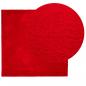 Preview: Teppich HUARTE Kurzflor Weich und Waschbar Rot 160x160 cm