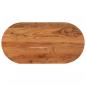 Preview: ARDEBO.de - Tischplatte 100x50x3,8 cm Oval Massivholz Akazie