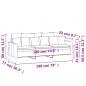 Preview: 3-Sitzer-Sofa Dunkelgrau 180 cm Samt