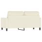 Preview: 2-Sitzer-Sofa Creme 140 cm Samt