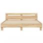 Preview: Bettgestell mit Kopfteil Sonoma-Eiche 200x200 cm Holzwerkstoff