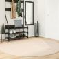 Preview: ARDEBO.de - Teppich HUARTE Kurzflor Weich und Waschbar Beige Ø 200 cm