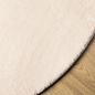 Preview: Teppich HUARTE Kurzflor Weich und Waschbar Beige Ø 200 cm