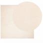 Preview: Teppich HUARTE Kurzflor Weich und Waschbar Beige 240x240 cm