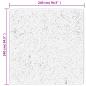Preview: Teppich HUARTE Kurzflor Weich und Waschbar Creme 240x240 cm