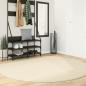 Preview: ARDEBO.de - Teppich HUARTE Kurzflor Weich und Waschbar Creme Ø 200 cm