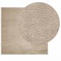 Preview: Teppich HUARTE Kurzflor Weich und Waschbar Sandfarben 160x160cm