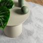 Preview: Teppich HUARTE Kurzflor Weich und Waschbar Grau Ø 120 cm