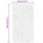 Preview: Teppich HUARTE Kurzflor Weich und Waschbar Grau 80x150 cm