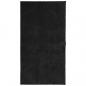 Preview: Teppich HUARTE Kurzflor Weich und Waschbar Schwarz 60x110 cm