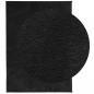 Preview: Teppich HUARTE Kurzflor Weich und Waschbar Schwarz 140x200 cm