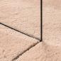 Preview: Teppich HUARTE Kurzflor Weich und Waschbar Blassrosa 80x200 cm