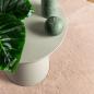 Preview: Teppich HUARTE Kurzflor Weich und Waschbar Blassrosa Ø 80 cm