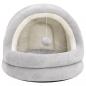 Preview: Katzenbett 40x40x35 cm Grau und Creme