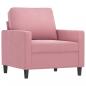 Preview: 3-tlg. Sofagarnitur mit Kissen Rosa Samt