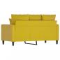 Preview: 2-Sitzer-Sofa Gelb 120 cm Samt