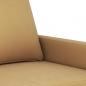 Preview: 2-Sitzer-Sofa Braun 140 cm Samt