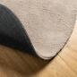 Mobile Preview: Teppich HUARTE Kurzflor Weich und Waschbar Sandfarben Ø 100 cm