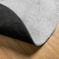 Preview: Teppich HUARTE Kurzflor Weich und Waschbar Grau Ø 160 cm