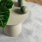 Preview: Teppich HUARTE Kurzflor Weich und Waschbar Grau Ø 100 cm