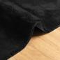 Preview: Teppich HUARTE Kurzflor Weich und Waschbar Schwarz 160x160 cm