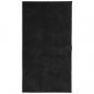 Preview: Teppich HUARTE Kurzflor Weich und Waschbar Schwarz 80x150 cm