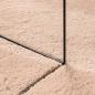 Preview: Teppich HUARTE Kurzflor Weich und Waschbar Blassrosa 160x160 cm