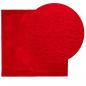 Preview: Teppich HUARTE Kurzflor Weich und Waschbar Rot 200x200 cm