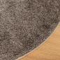 Preview: Teppich ISTAN Hochflor Glänzend Grau Ø 160 cm
