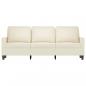 Preview: 3-Sitzer-Sofa Creme 180 cm Samt