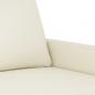 Preview: 3-Sitzer-Sofa Creme 180 cm Samt
