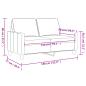 Preview: 2-Sitzer-Sofa Blau 140 cm Samt