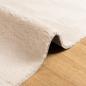 Preview: Teppich HUARTE Kurzflor Weich und Waschbar Beige 80x150 cm