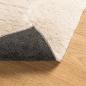 Preview: Teppich HUARTE Kurzflor Weich und Waschbar Beige 160x160 cm