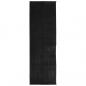 Preview: Teppich HUARTE Kurzflor Weich und Waschbar Schwarz 80x250 cm