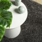 Preview: Teppich ISTAN Hochflor Glänzend Anthrazit Ø 160 cm