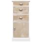 Preview: Beistellschrank 38x28x86 cm Massivholz Paulownia