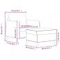 Preview: Sessel mit Hocker Hellgrau 60 cm Samt