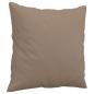Preview: 2-Sitzer-Sofa mit Zierkissen Cappuccino-Braun 140 cm Kunstleder