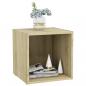 Preview: TV-Schrank Sonoma-Eiche 37x35x37 cm Holzwerkstoff
