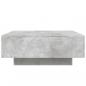 Preview: Couchtisch mit LED-Leuchten Betongrau 80x80x31 cm