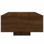 Preview: Couchtisch mit LED-Leuchten Braun Eichen-Optik 85x55x31 cm