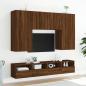 Preview: TV-Wandschrank Braun Eiche-Optik 100x30x30 cm Holzwerkstoff