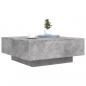 Preview: Couchtisch Betongrau 80x80x31 cm Holzwerkstoff