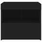 Preview: Nachttische mit LED-Leuchten 2 Stk. Schwarz 50x40x45 cm