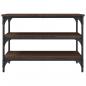 Preview: Schuhbank Braun Eichen-Optik 70x38,5x49 cm Holzwerkstoff