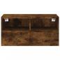 Preview: TV-Wandschrank Räuchereiche 60x30x30 cm Holzwerkstoff